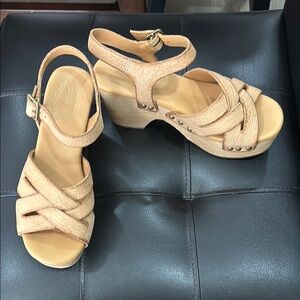 Kork-Ease Tan Platform Sandals